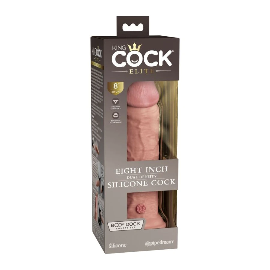 KING COCK - ELITE REALISTISCHER SILIKONDILDO 20.3 CM